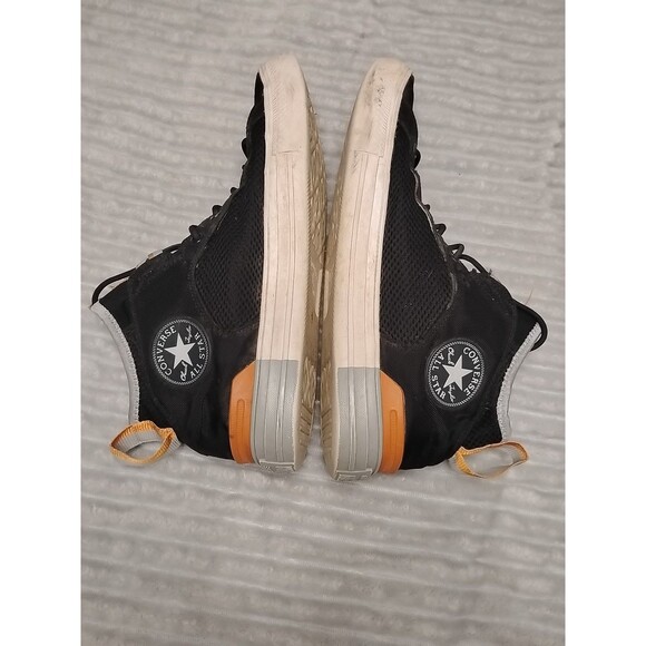 Converse Men's CTAS Ultra Mid Black Grey Tangelo Hi-Top Trainers Size 10 Mens - Picture 7 of 11
